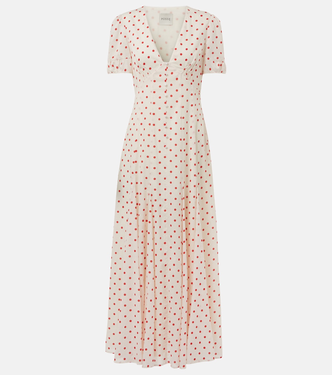 Paloma polka-dot maxi dress | Posse