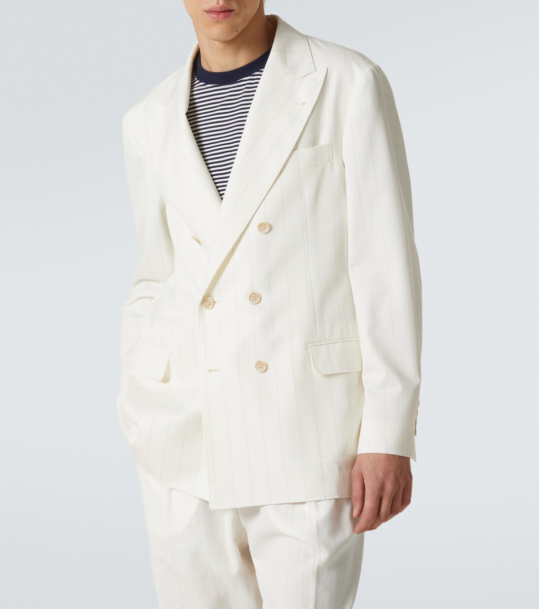 Anzugjacke aus Wolle und Baumwolle | Brunello Cucinelli