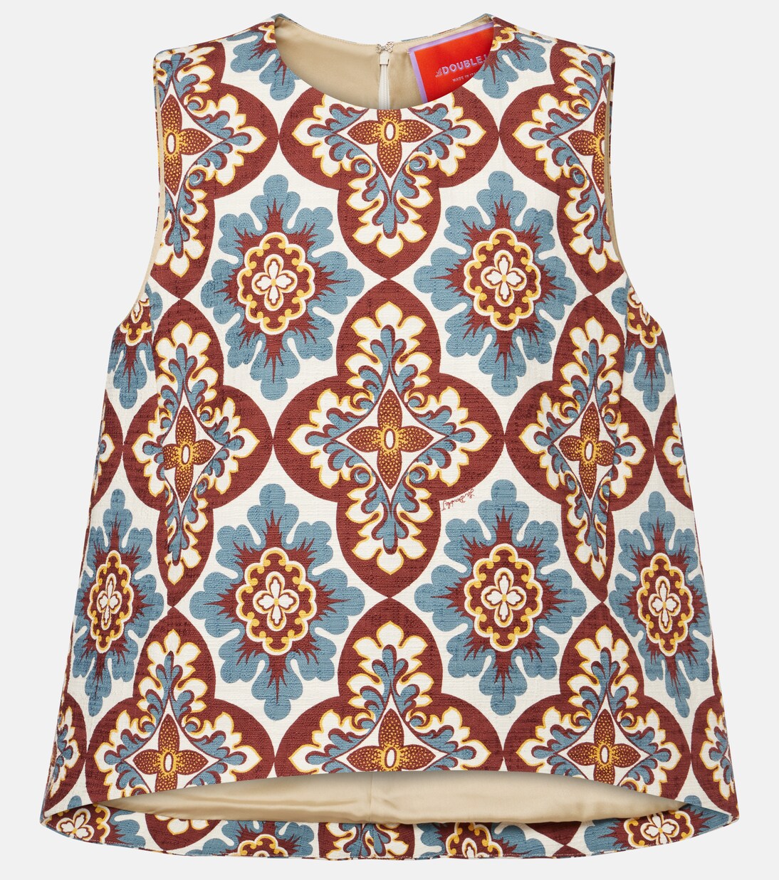 Top La Scala de algodón estampado | La DoubleJ