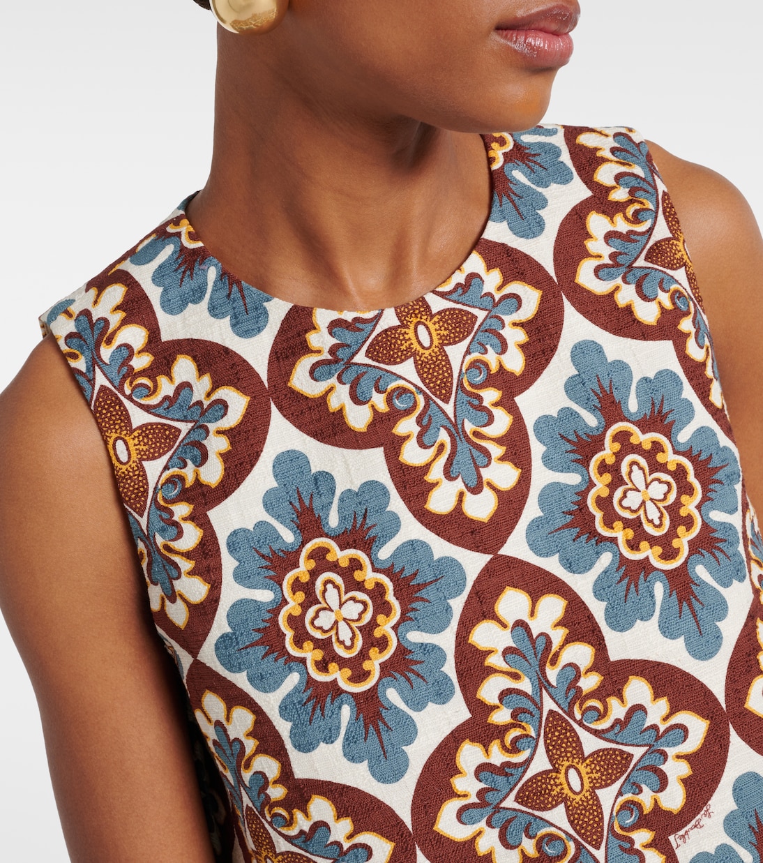 Top La Scala de algodón estampado | La DoubleJ
