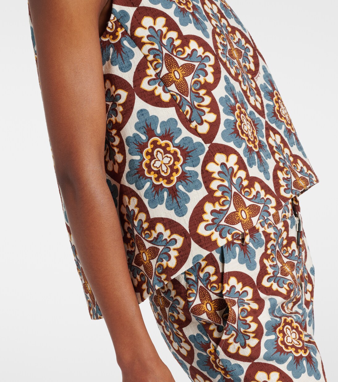 Top La Scala de algodón estampado | La DoubleJ