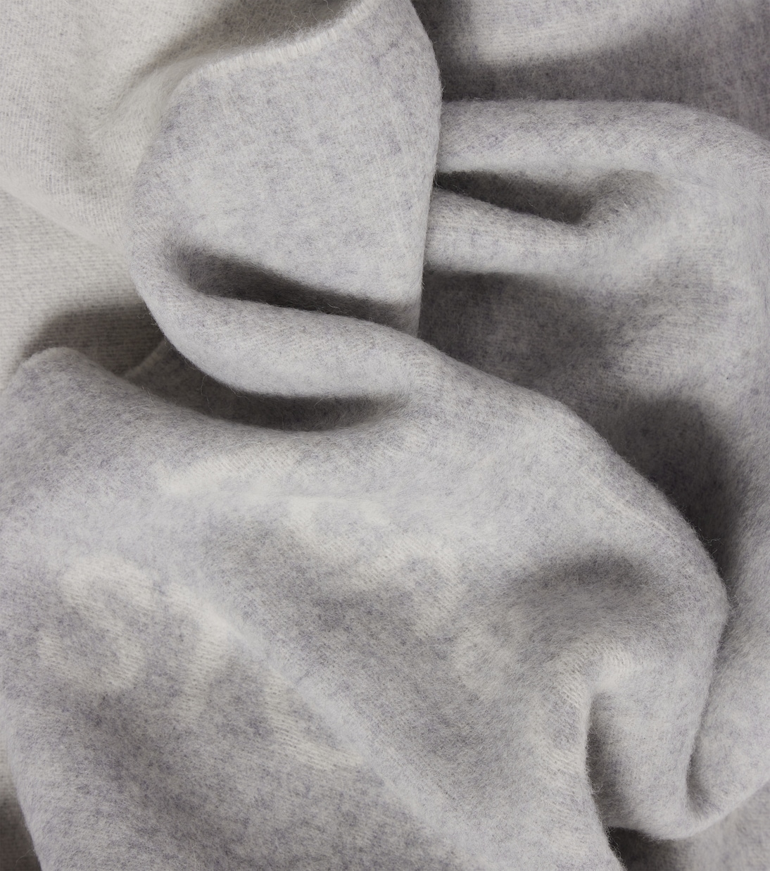 Fringed logo wool jacquard scarf | Acne Studios