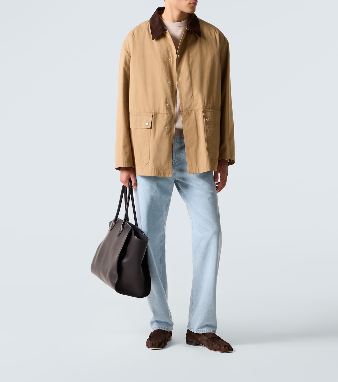 Suede penny loafers | The Row