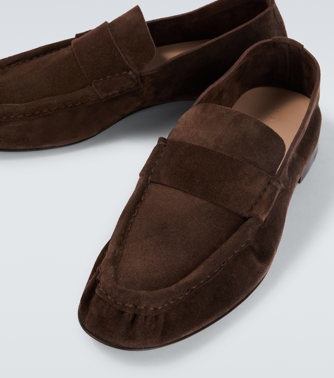 Suede penny loafers | The Row