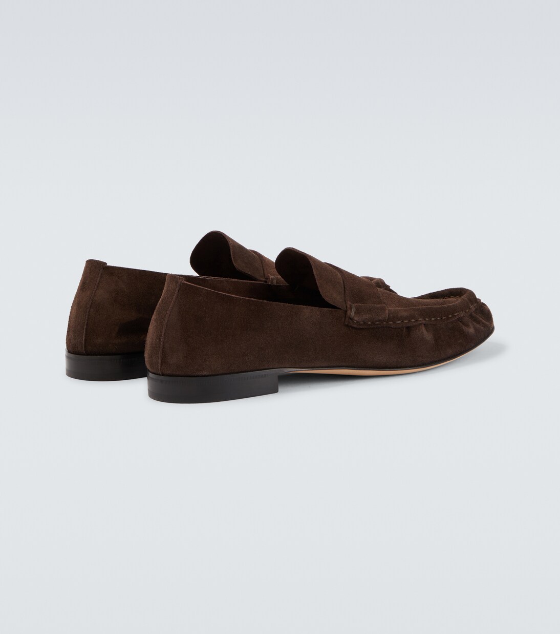 Suede penny loafers | The Row