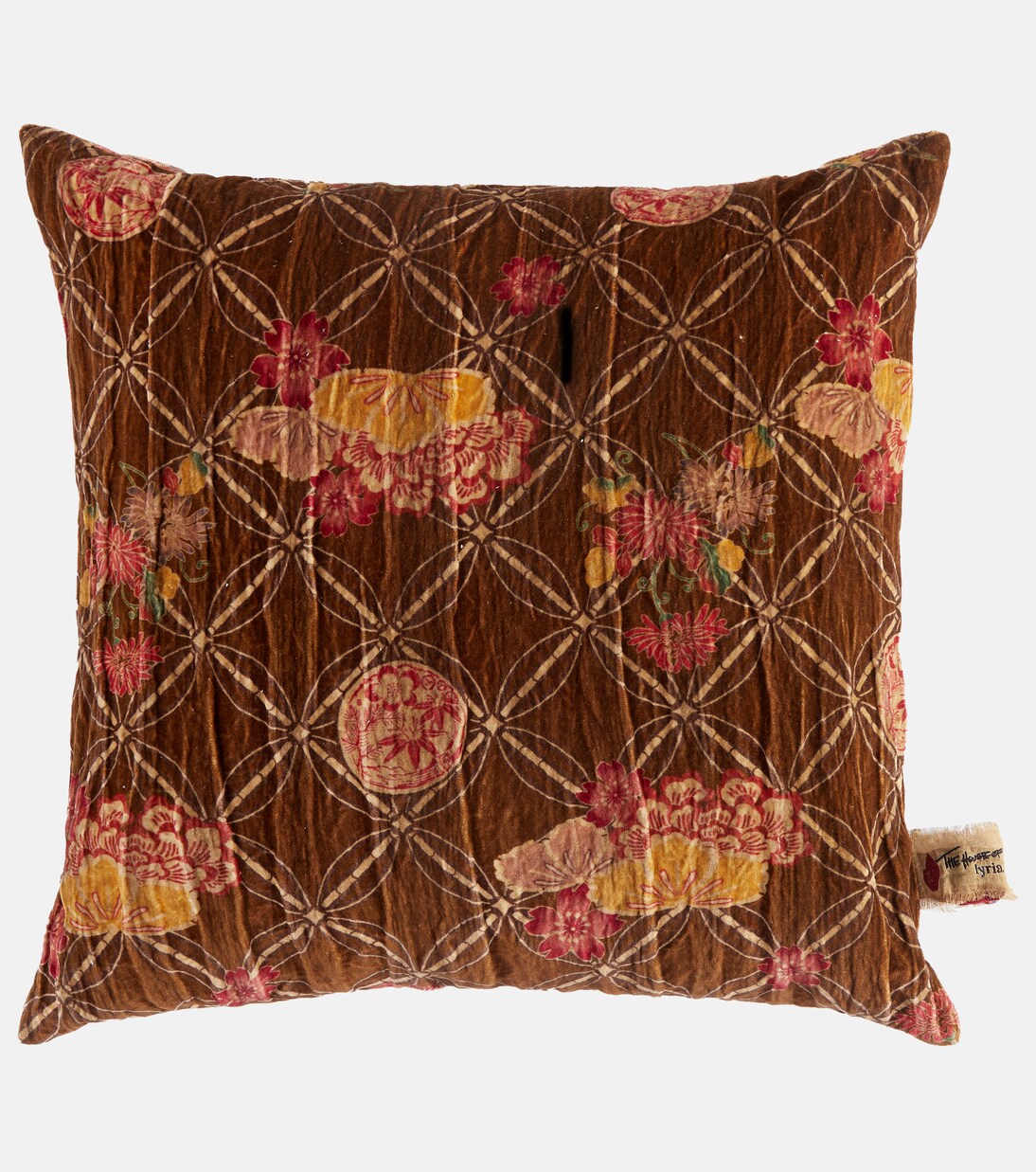 Sainfoin floral cotton cushion | The House of Lyria