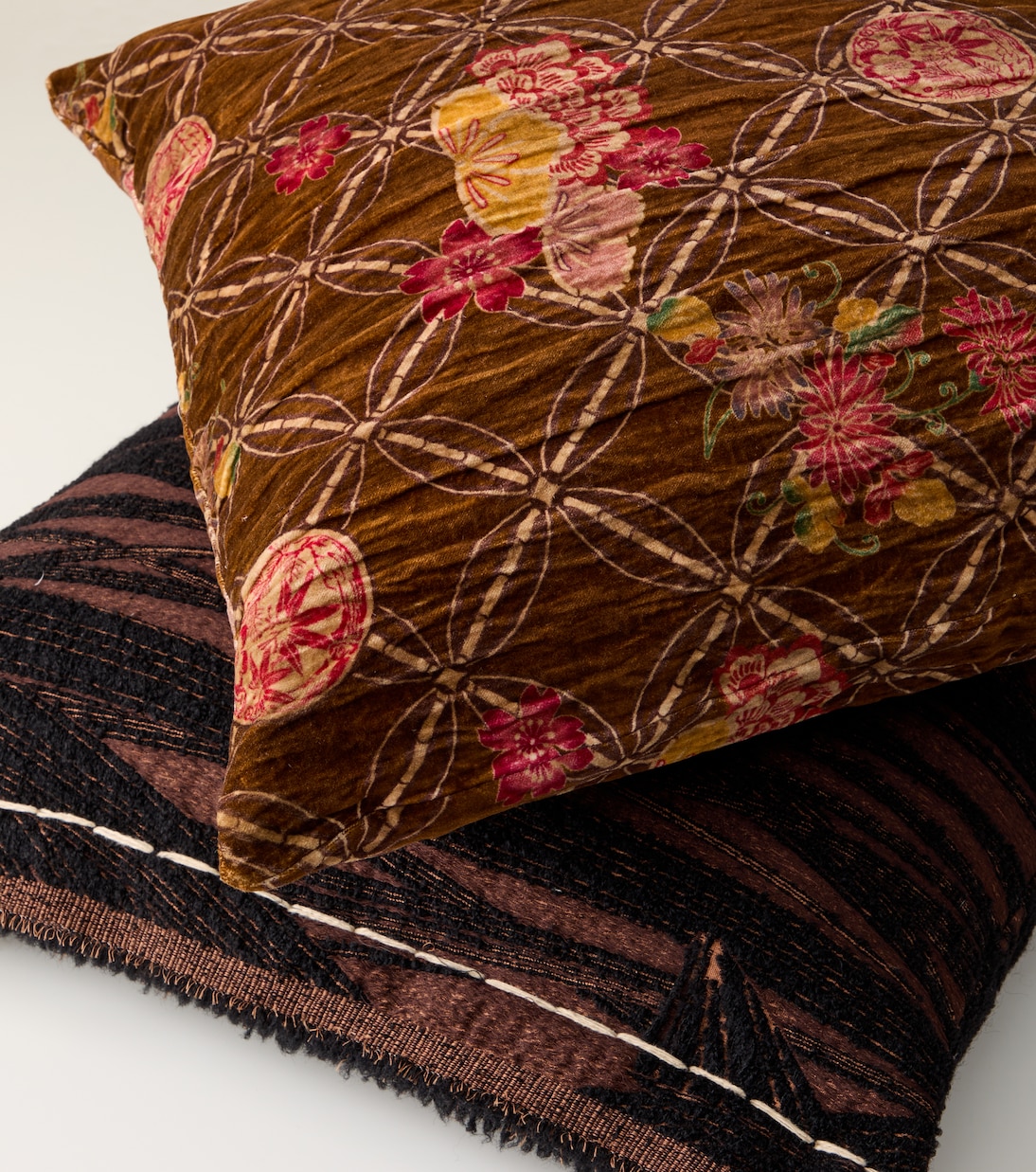 Sainfoin floral cotton cushion | The House of Lyria