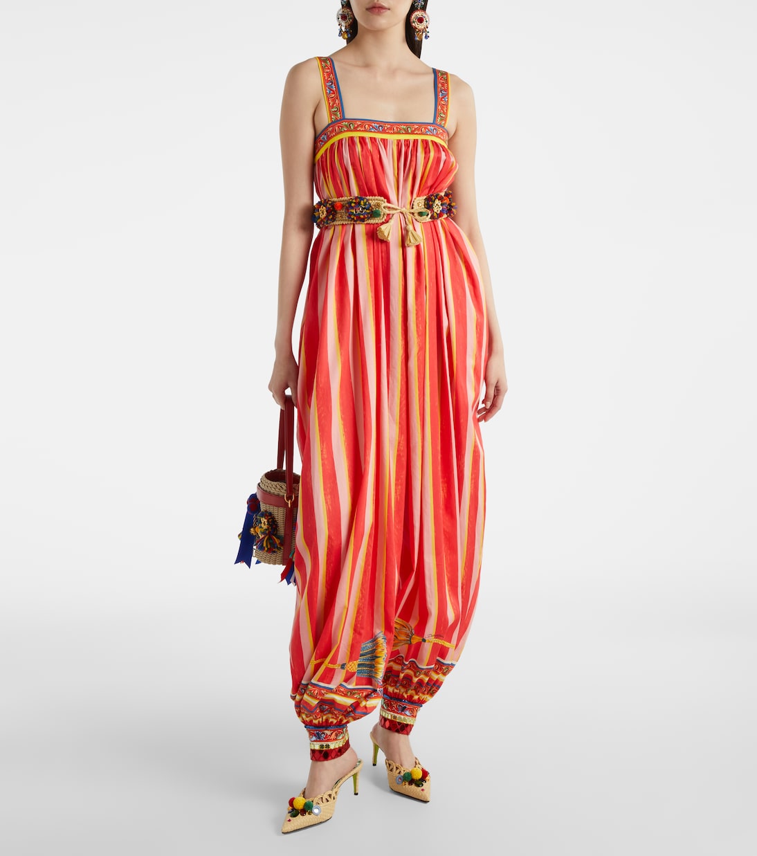 Printed cotton jumpsuit | Dolce&Gabbana