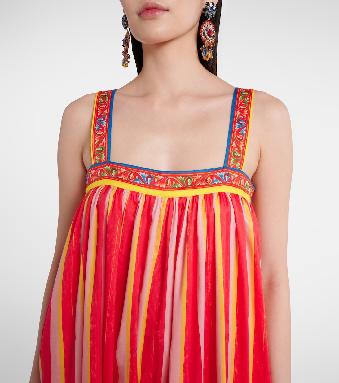 Printed cotton jumpsuit | Dolce&Gabbana