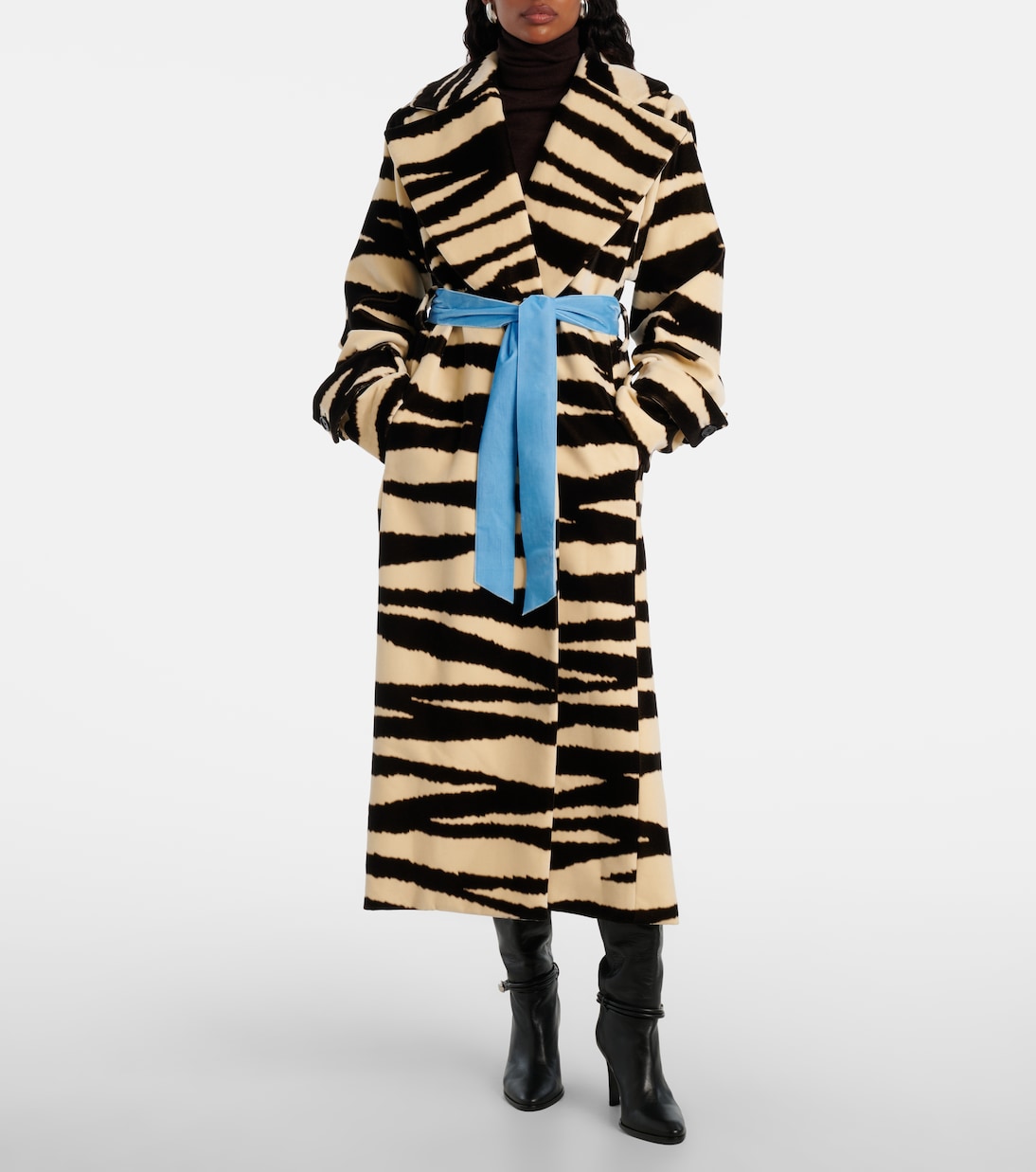 Bedruckter Mantel aus Baumwollsamt | Nina Ricci