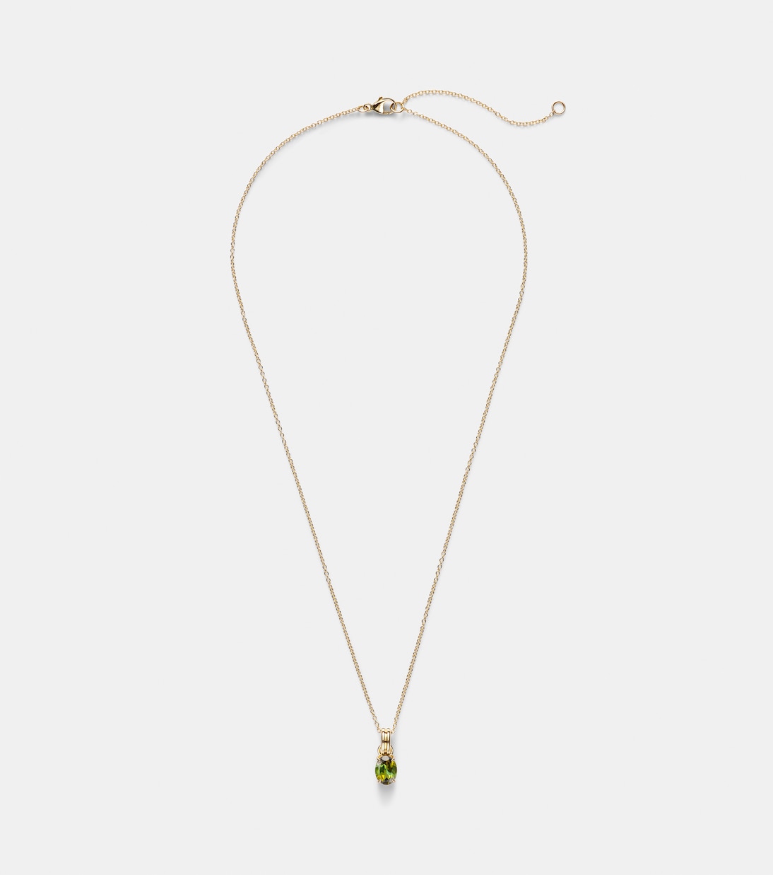 Collana a catena in oro 14kt con tormalina | Stone and Strand