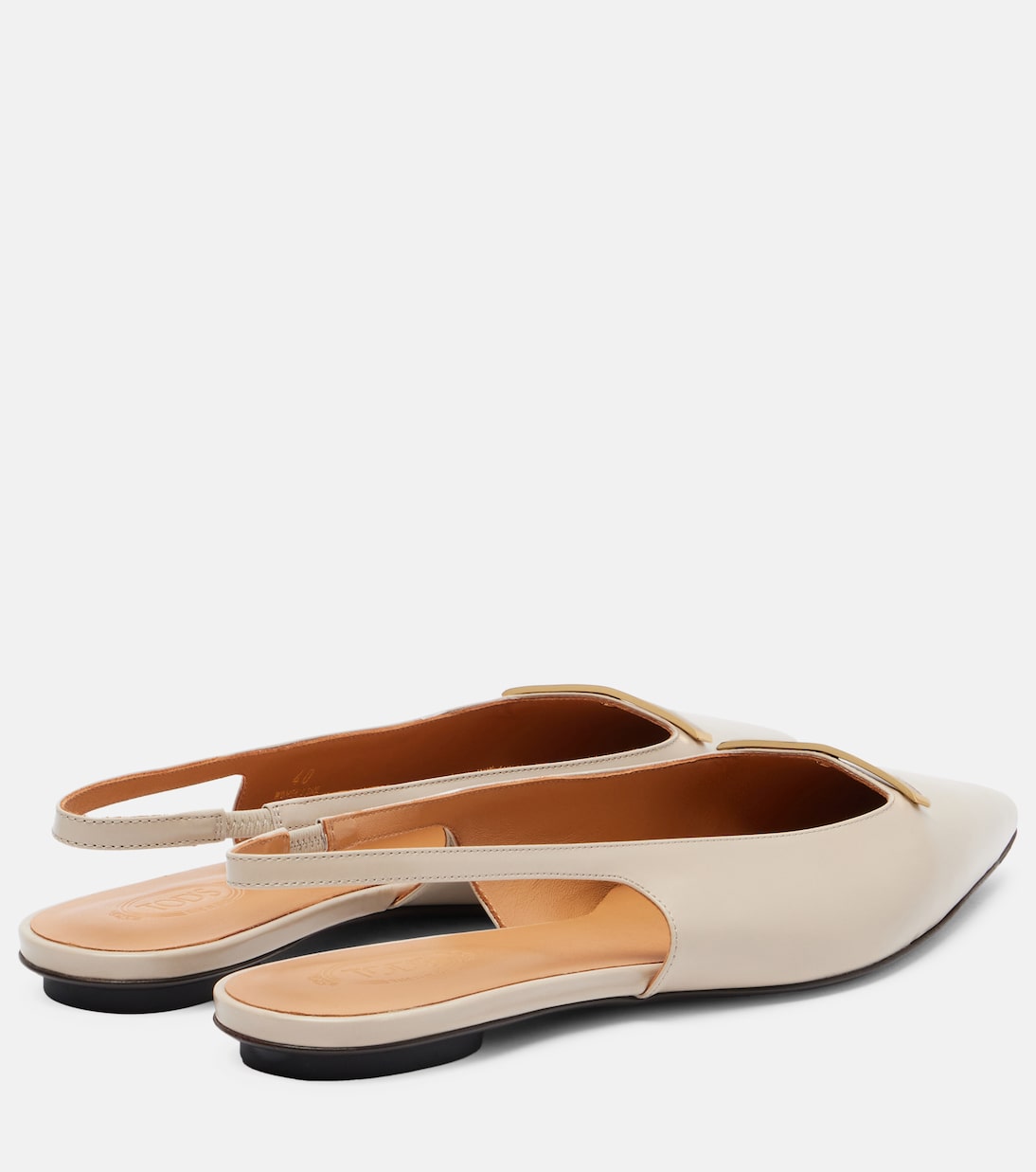 Leather slingback flats | Tod's