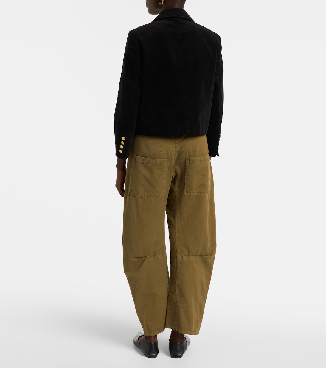 Chaqueta Chamonix cropped en mezcla de algodón | Nili Lotan