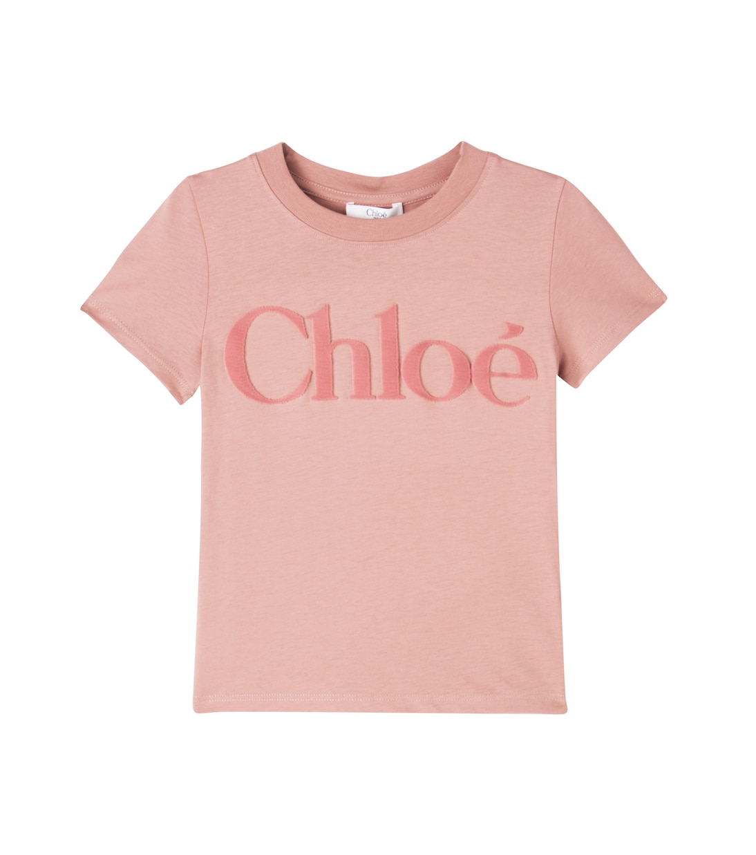T-shirt in jersey di cotone con logo | Chloé Kids