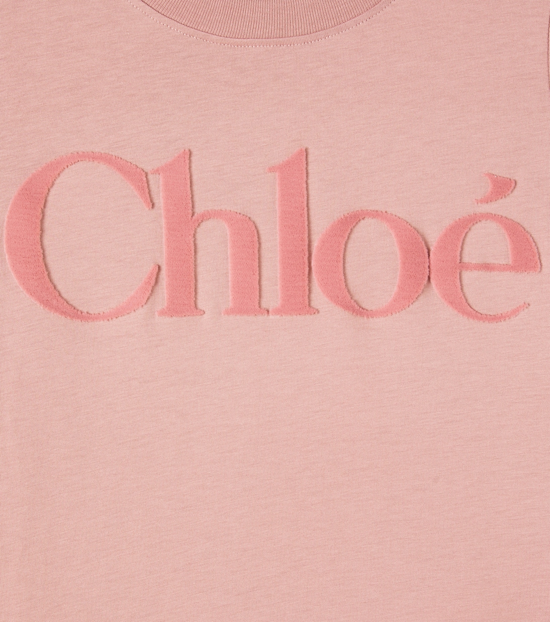T-shirt in jersey di cotone con logo | Chloé Kids