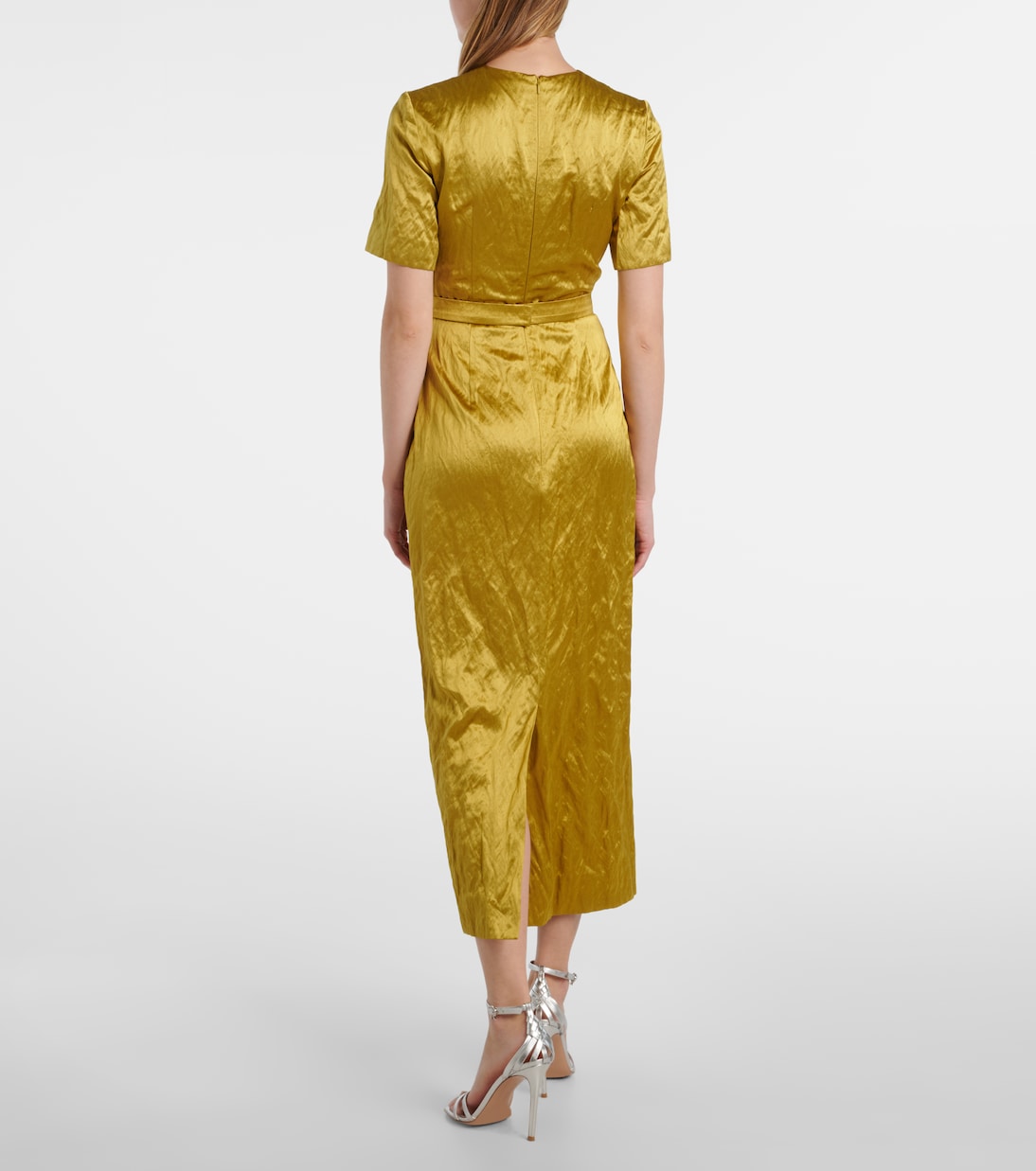 Verziertes Midikleid aus Satin | Erdem