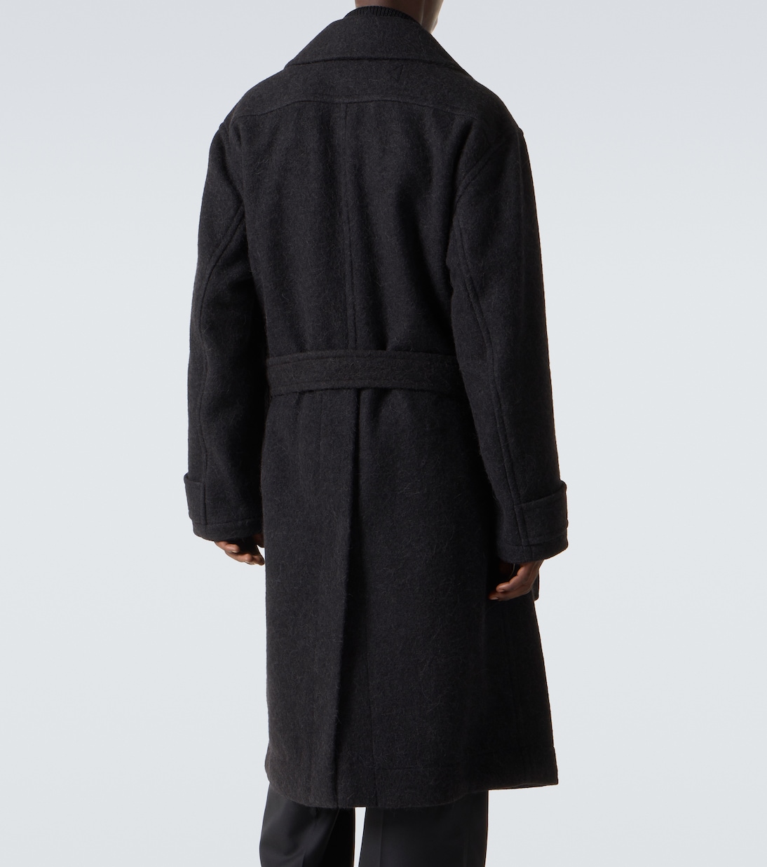 Belted alpaca and wool overcoat | Lemaire