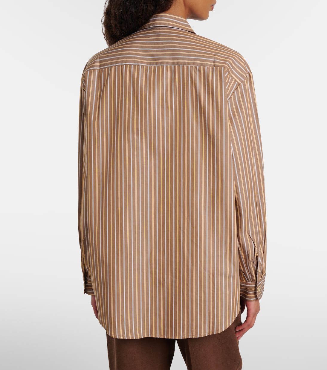 Yoshi striped cotton-blend twill shirt | Leset