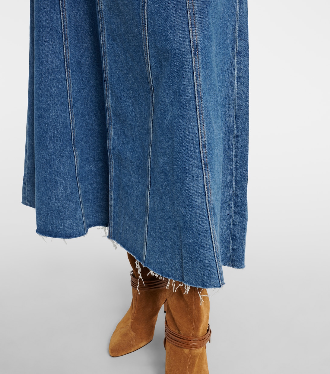 Falda midi Alix de denim | Veronica Beard