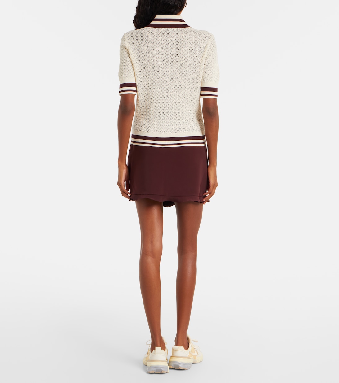 Cotton pointelle polo shirt | Tory Burch
