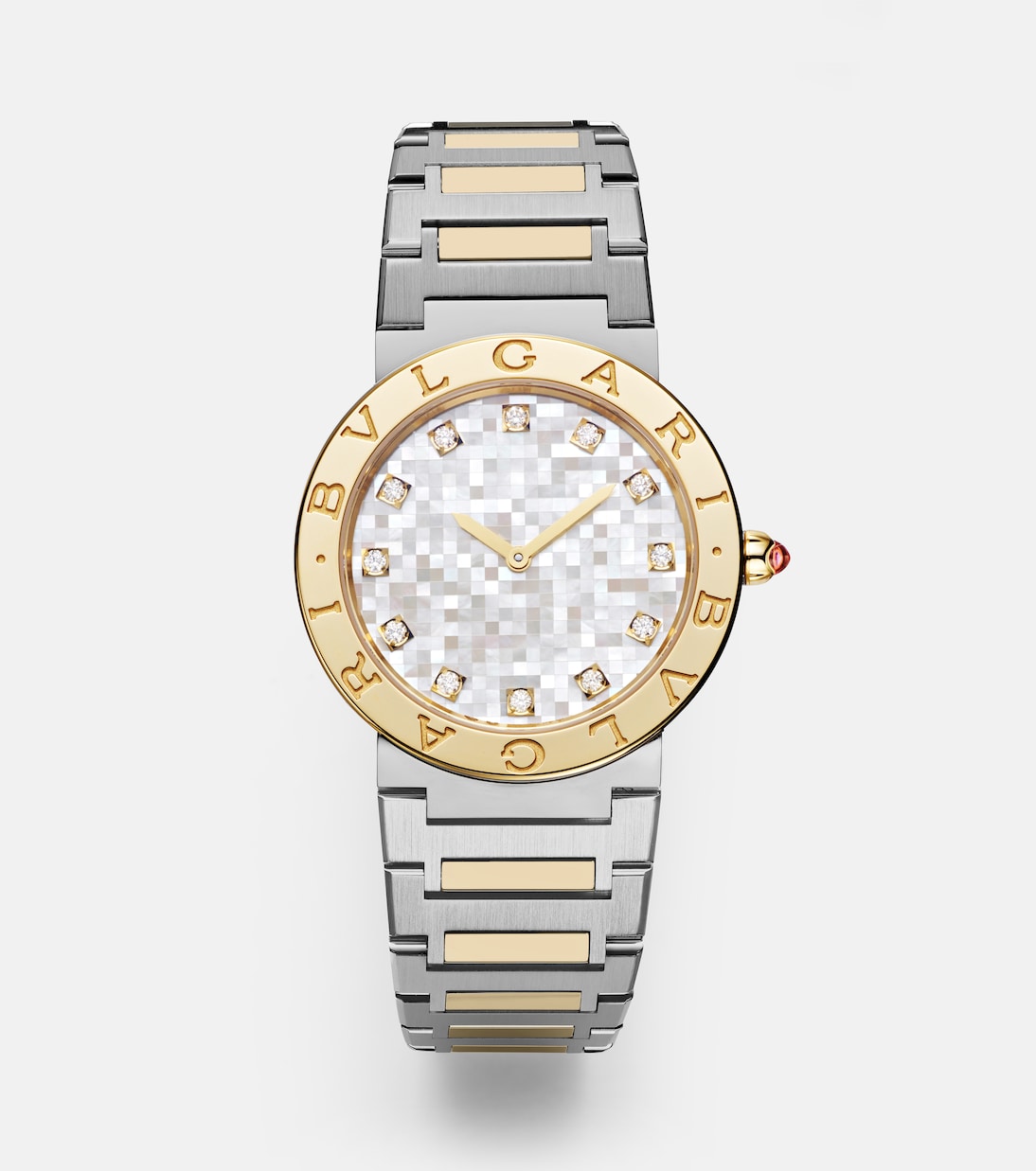 Bvlgari Bvlgari 18kt gold and steel watch with diamonds | Bvlgari