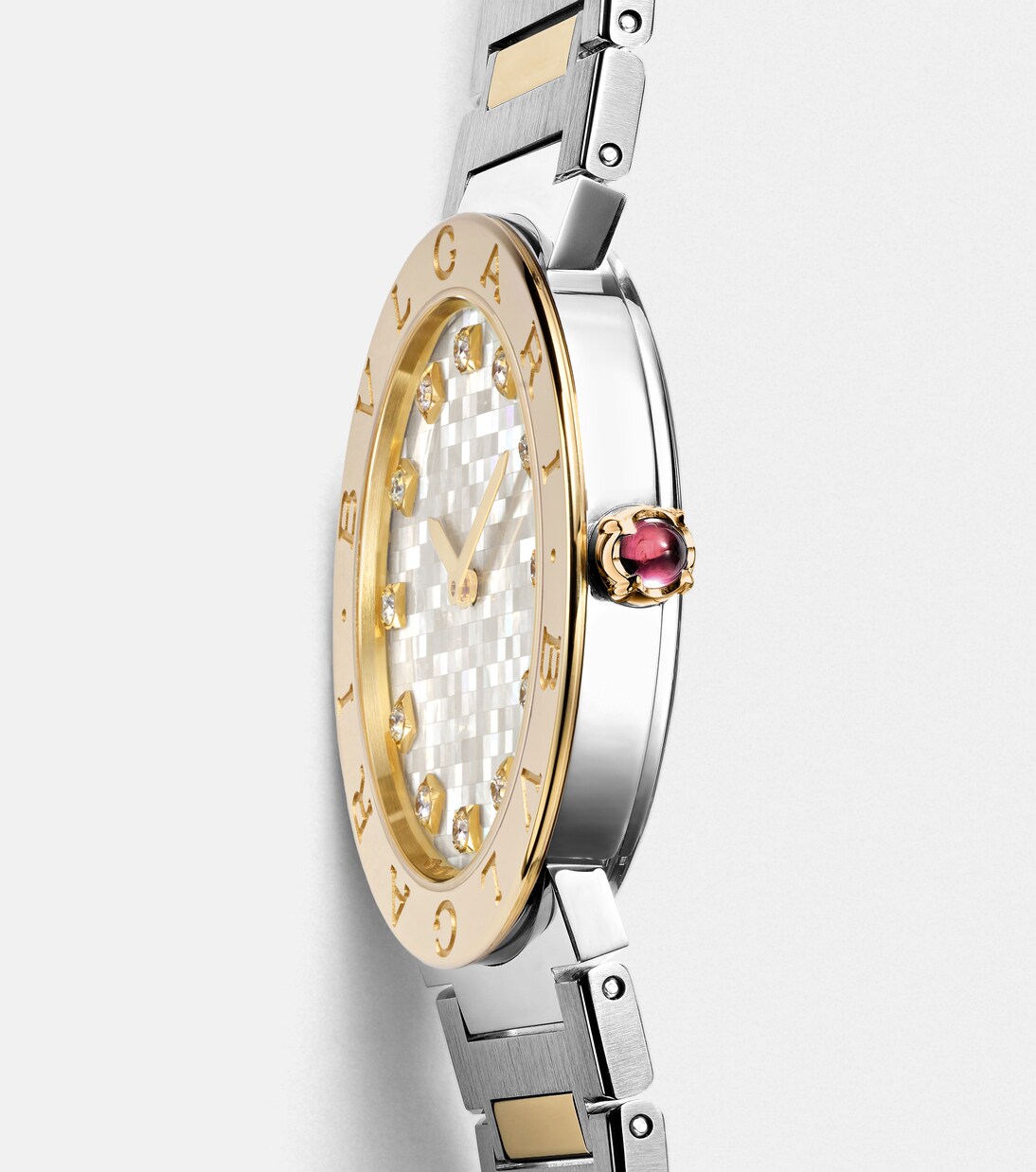 Bvlgari Bvlgari 18kt gold and steel watch with diamonds | Bvlgari
