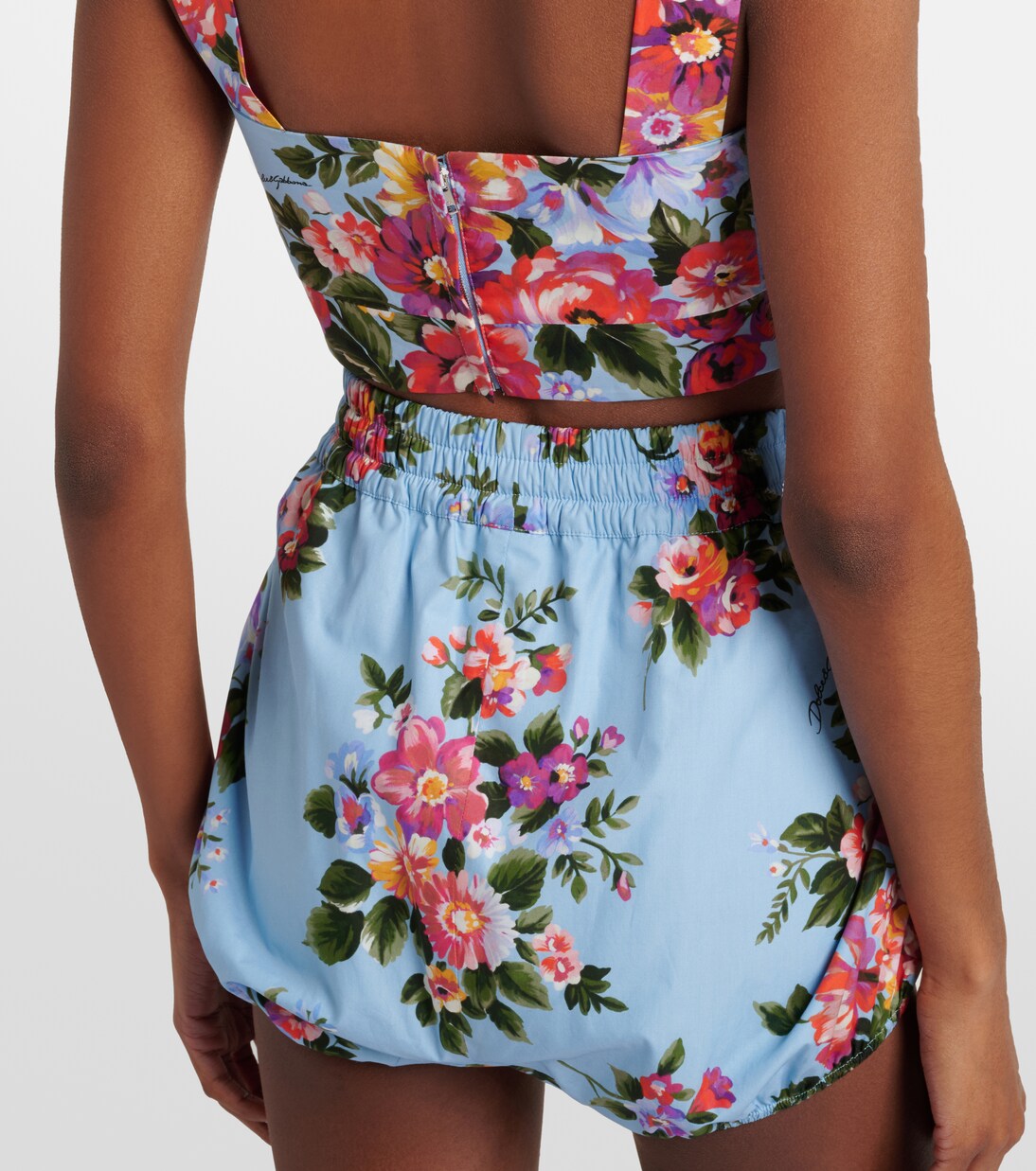 Floral cotton poplin shorts | Dolce&Gabbana