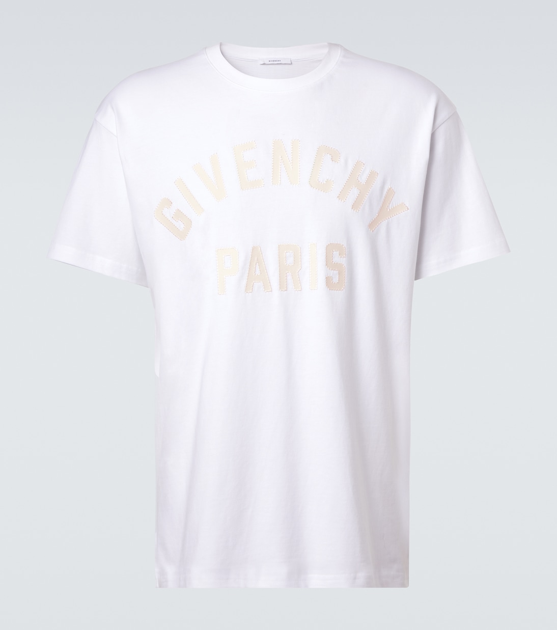 T-shirt brodé en coton à logo | Givenchy