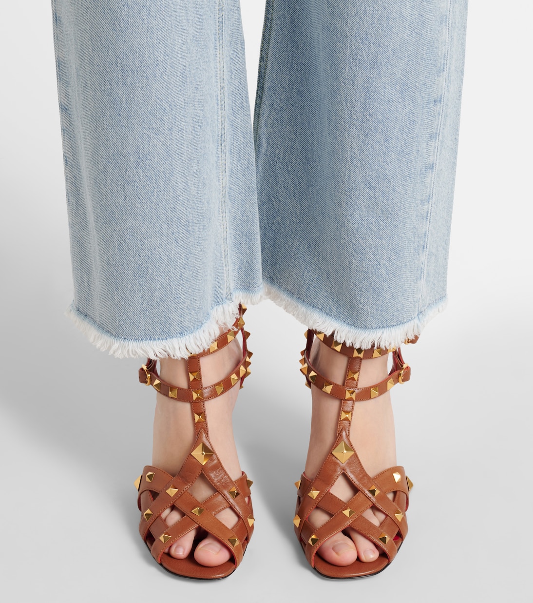 Sandali Studdy 80 in pelle | Valentino Garavani