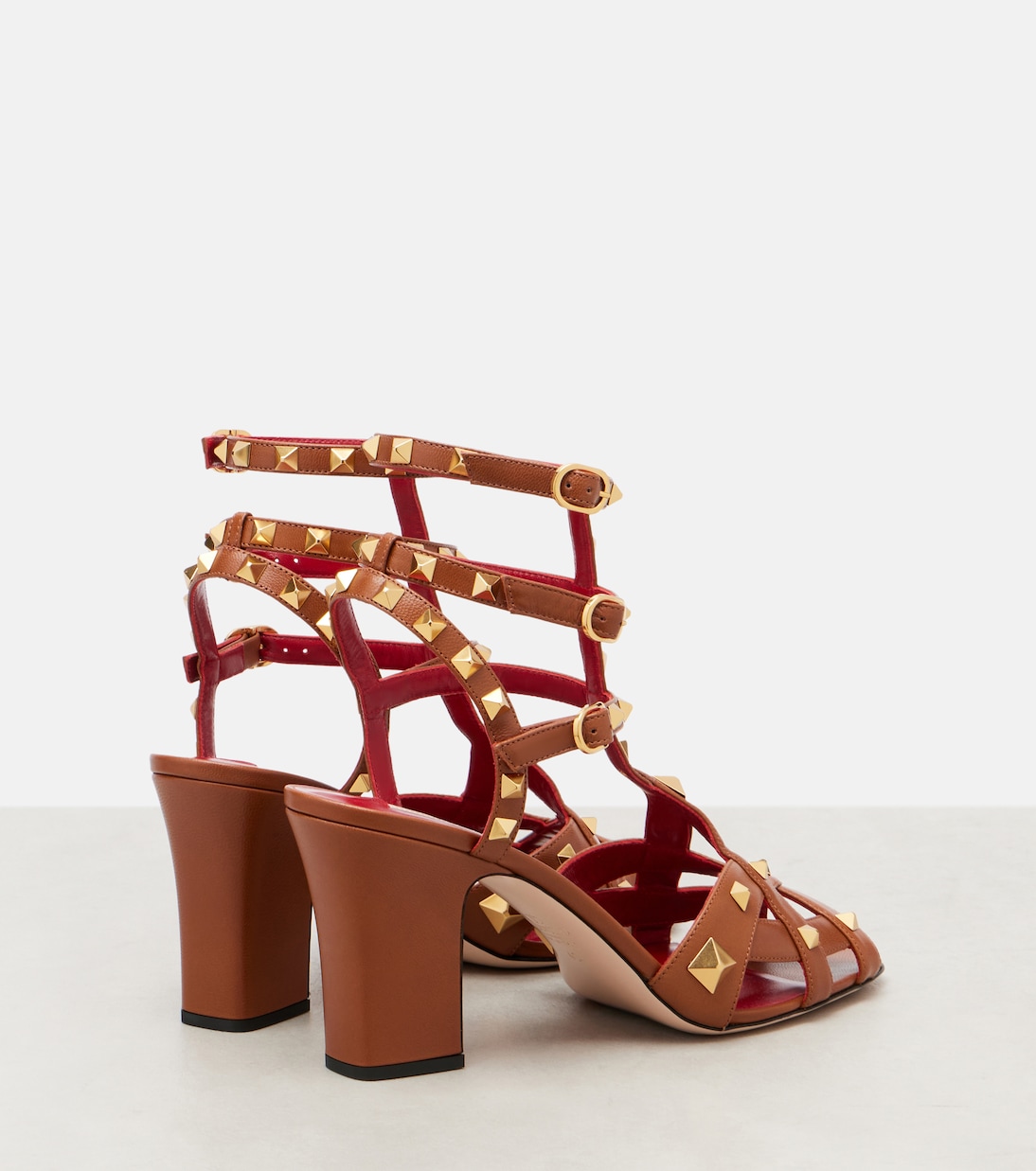 Sandali Studdy 80 in pelle | Valentino Garavani