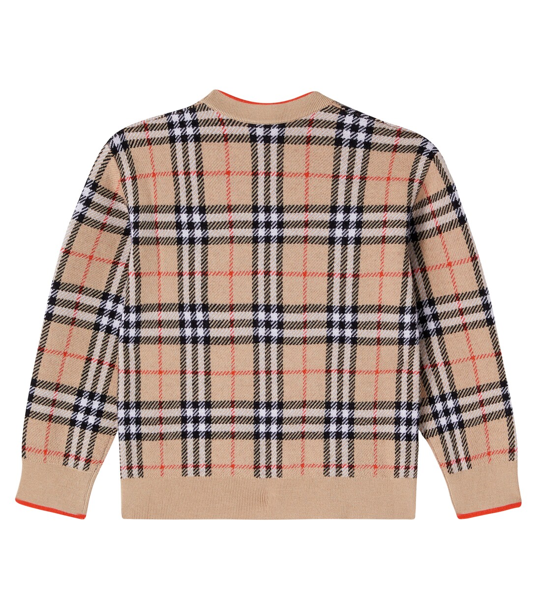 Cardigan Burberry Check aus Wolle | Burberry Kids