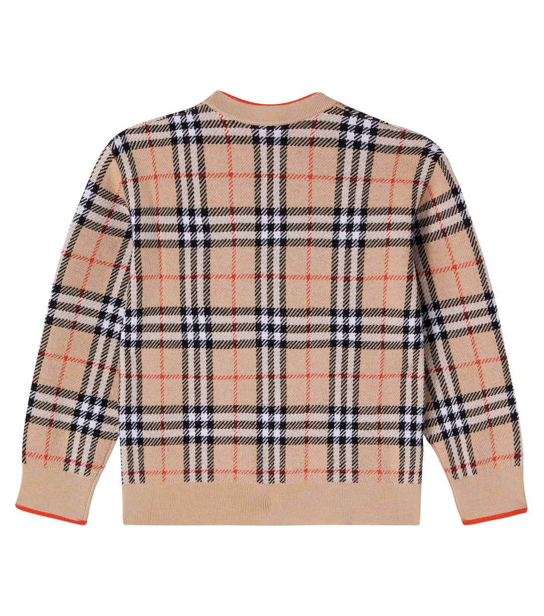 Cardigan Burberry Check aus Wolle | Burberry Kids