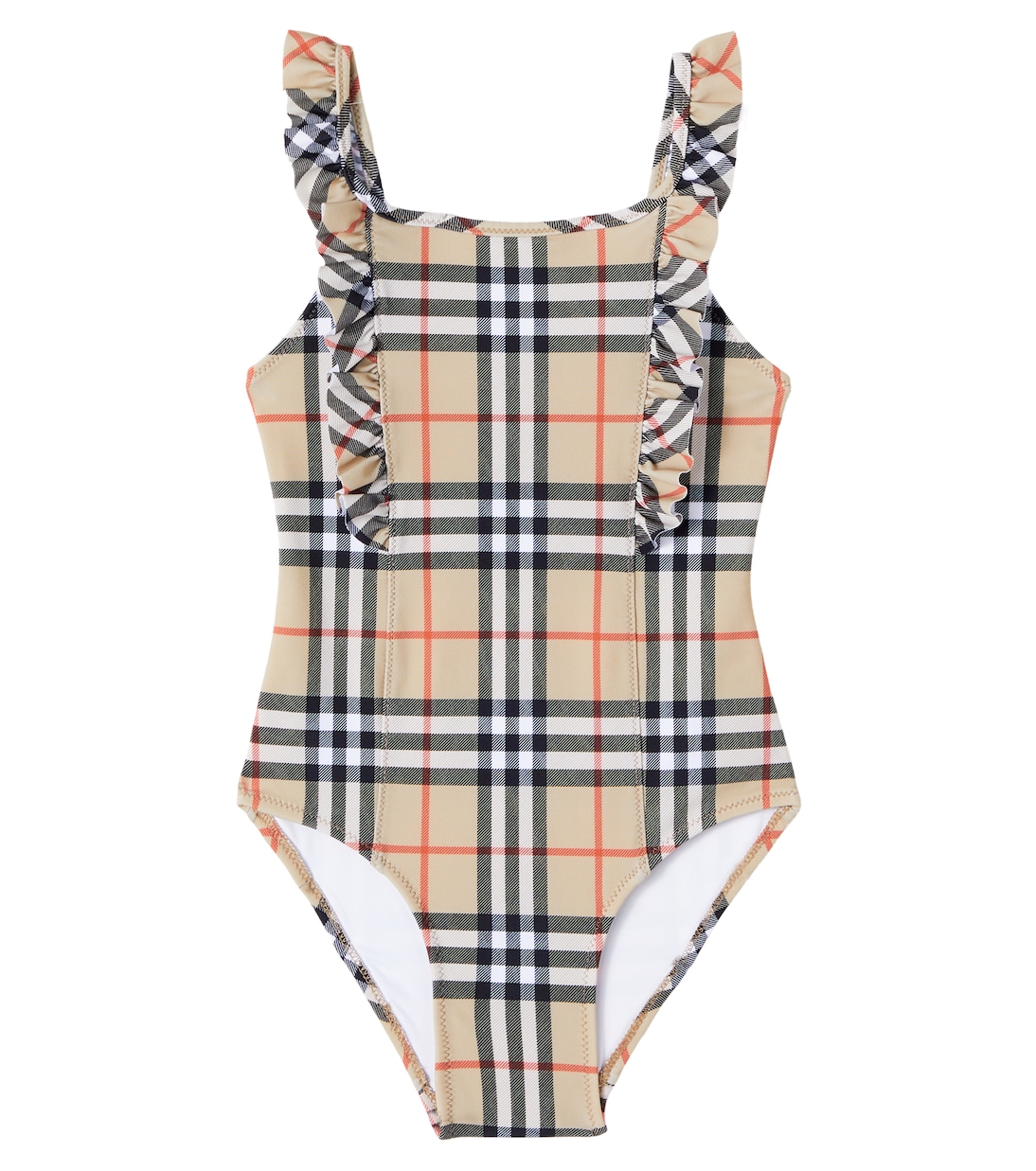 Burberry Check ruffled swimsuit | Burberry Kids