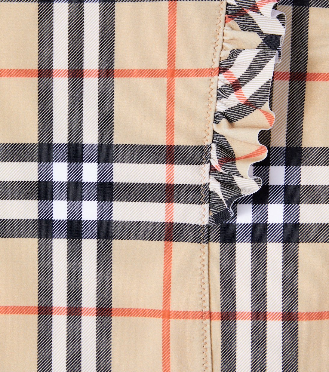 Burberry Check ruffled swimsuit | Burberry Kids