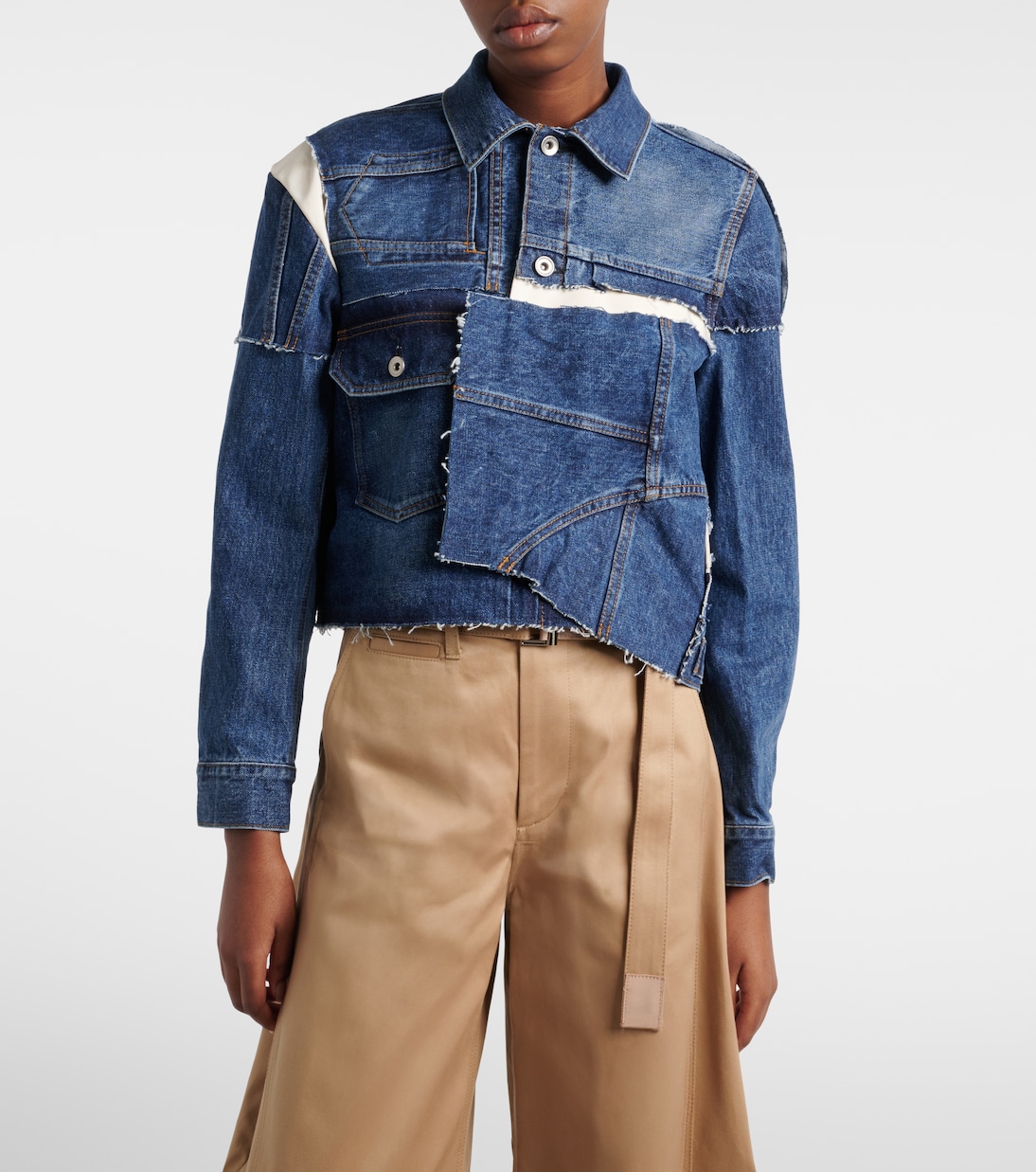 Patchwork denim jacket | Sacai