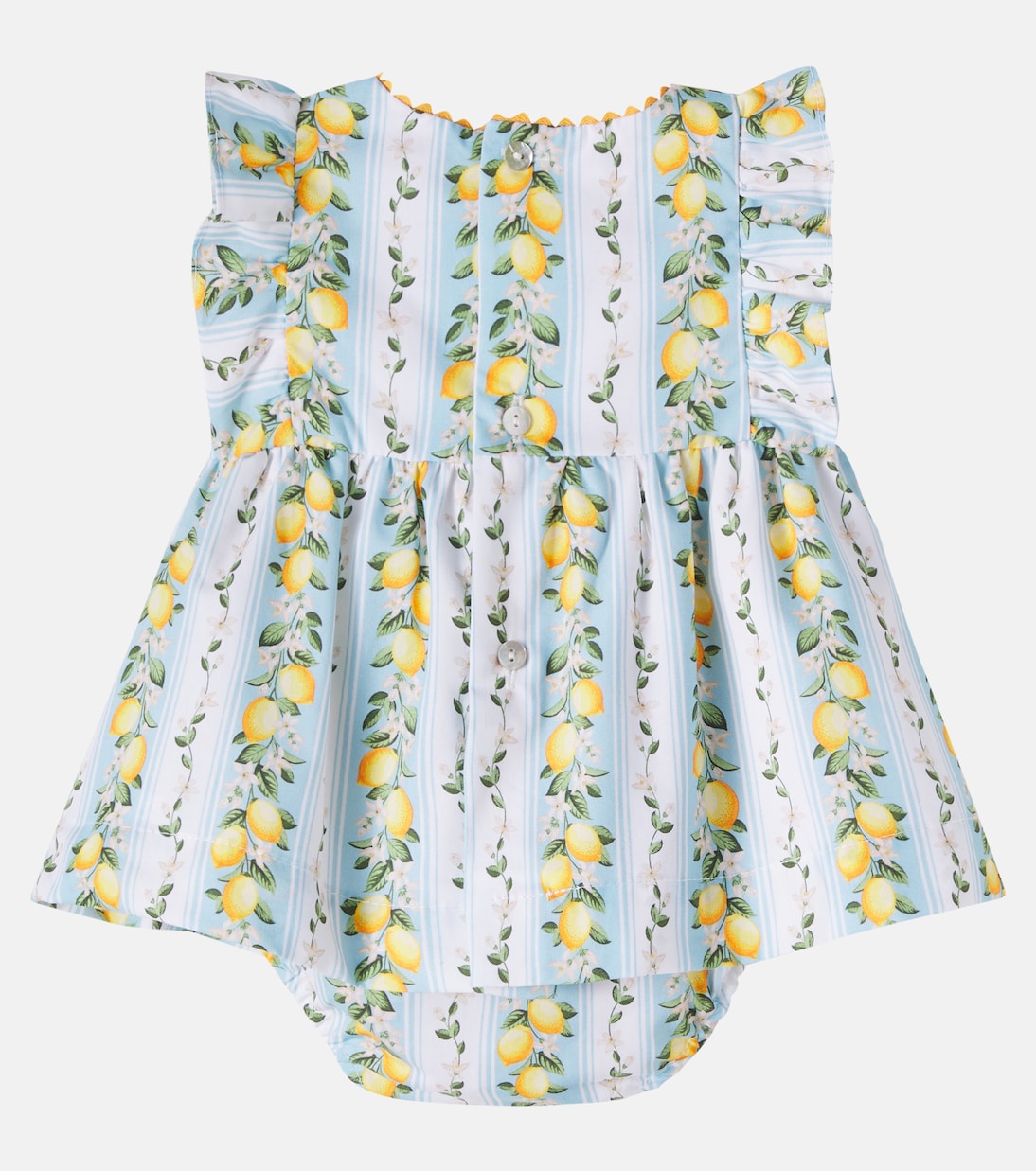 Baby - Abito e culottes Limon in cotone | La Coqueta