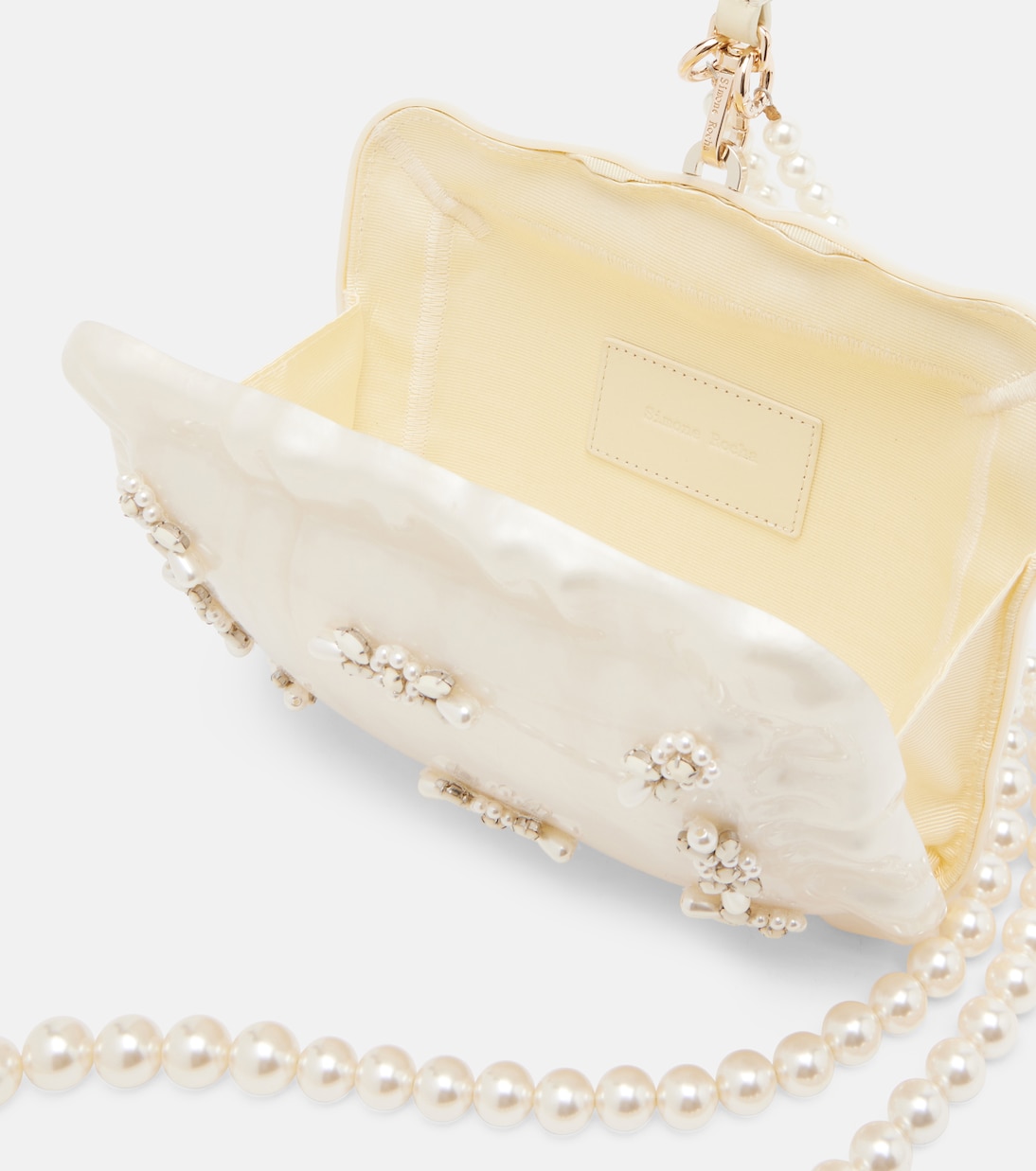 Pillowcase faux pearl clutch | Simone Rocha