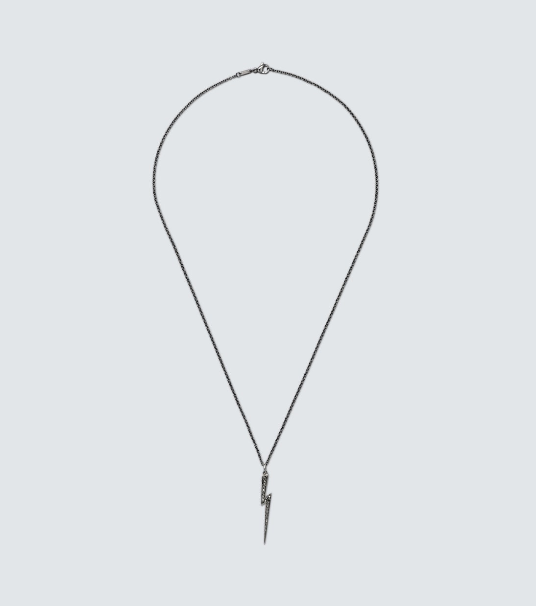 Halskette Thunder aus 18kt Weißgold mit Diamanten | Ileana Makri