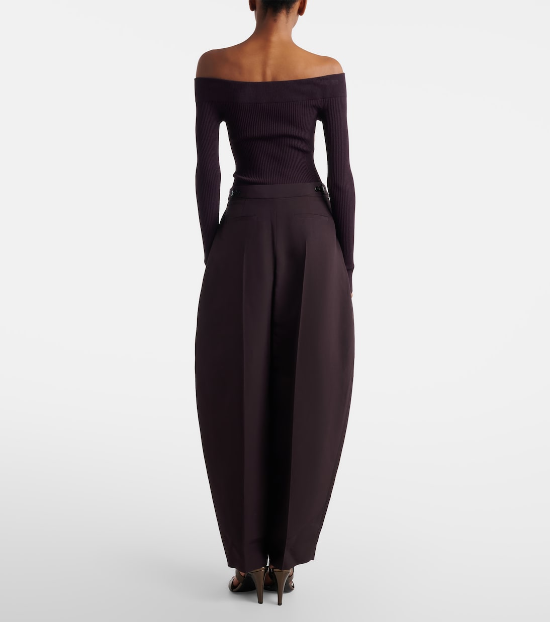 Poplin barrel-leg pants | Alaïa