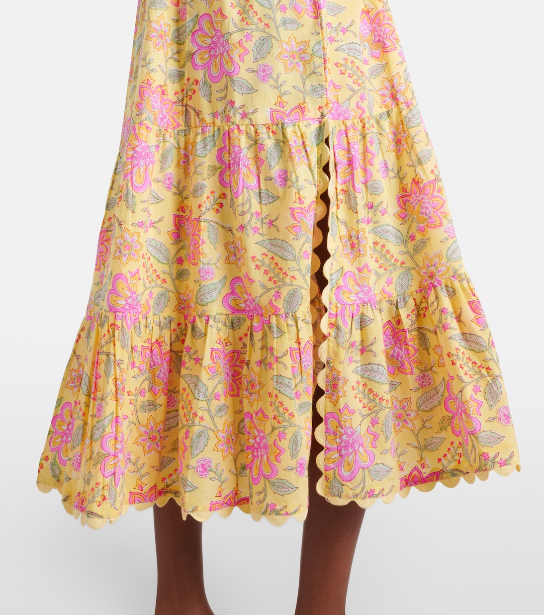 Abito midi in cotone con stampa floreale | Juliet Dunn