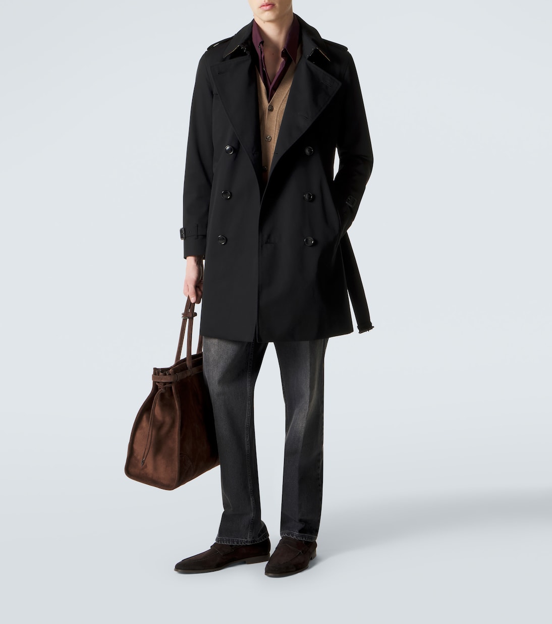 Trench in gabardine di cotone | Burberry