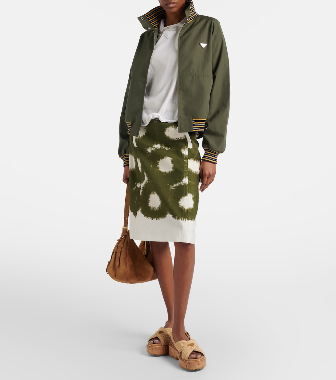 Sandali slingback in rafia | Prada