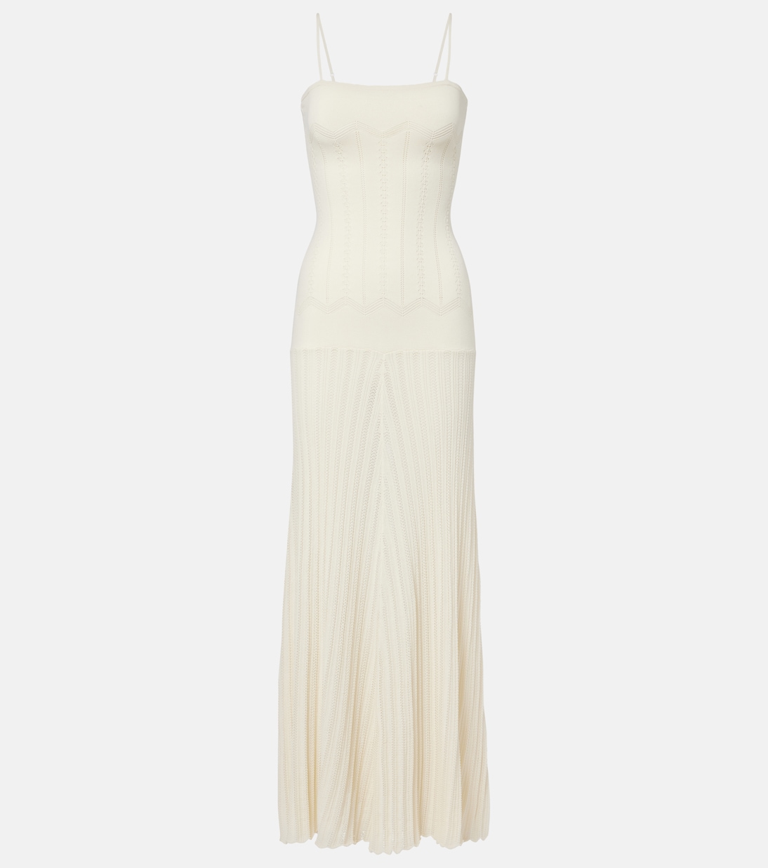 Irene pointelle cotton-blend maxi dress | Faithfull