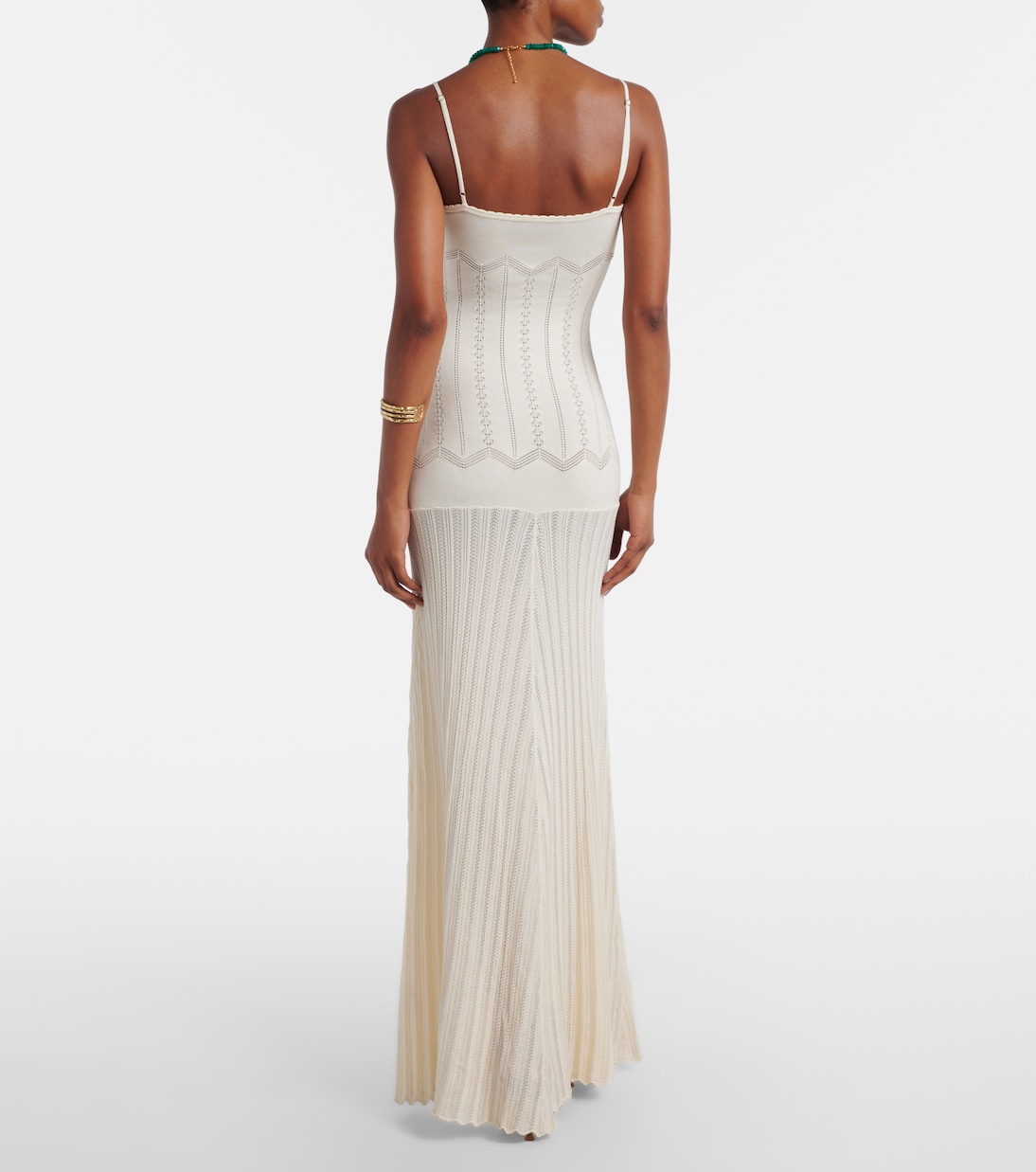 Irene pointelle cotton-blend maxi dress | Faithfull