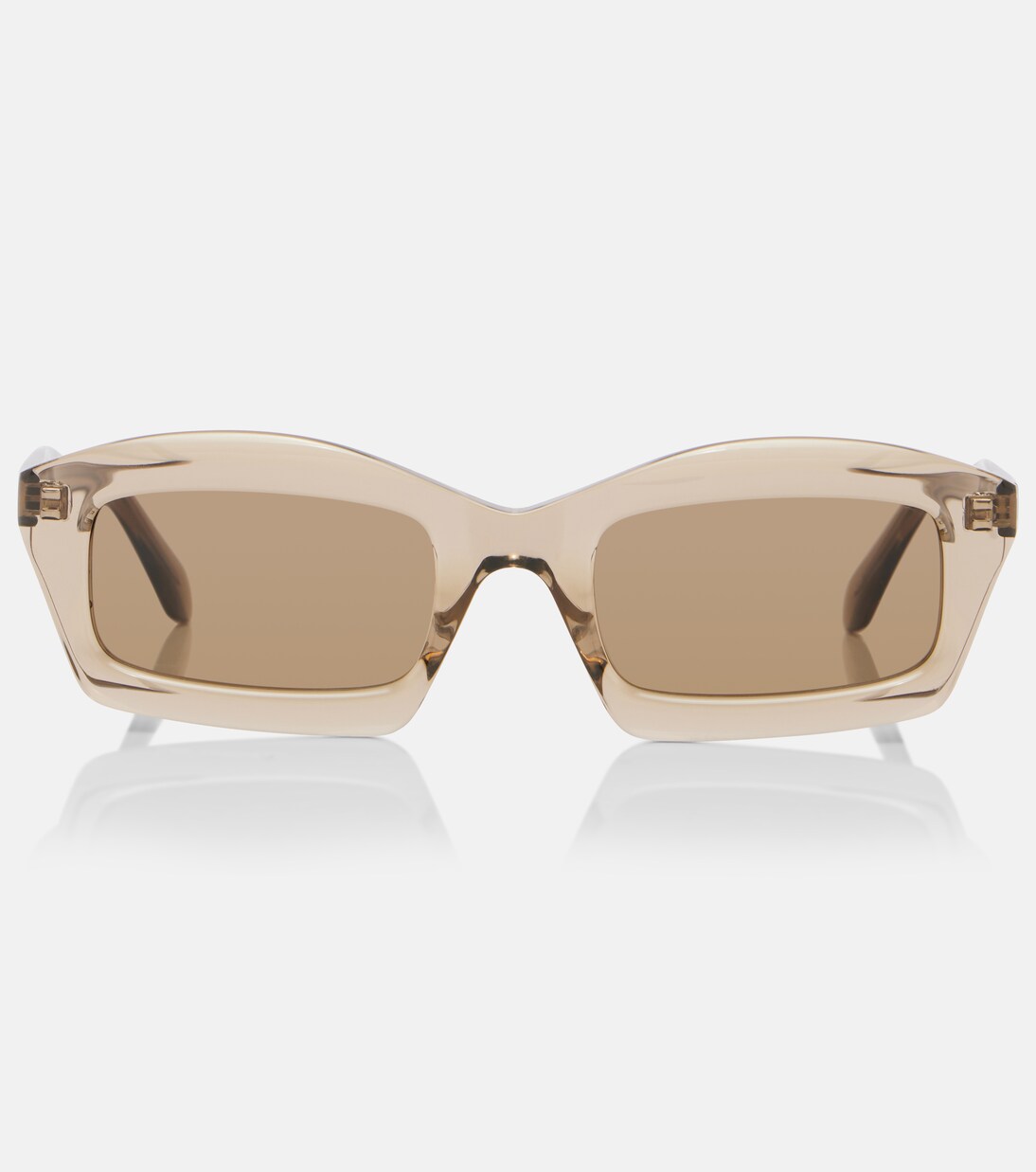 Eckige Sonnenbrille Lettering Logo | Alaïa
