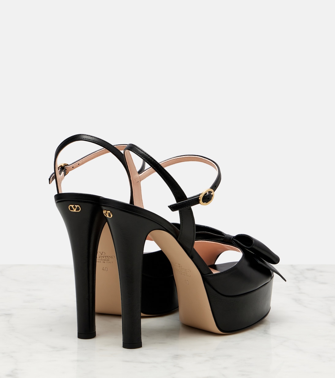 Bowow leather platform sandals | Valentino Garavani