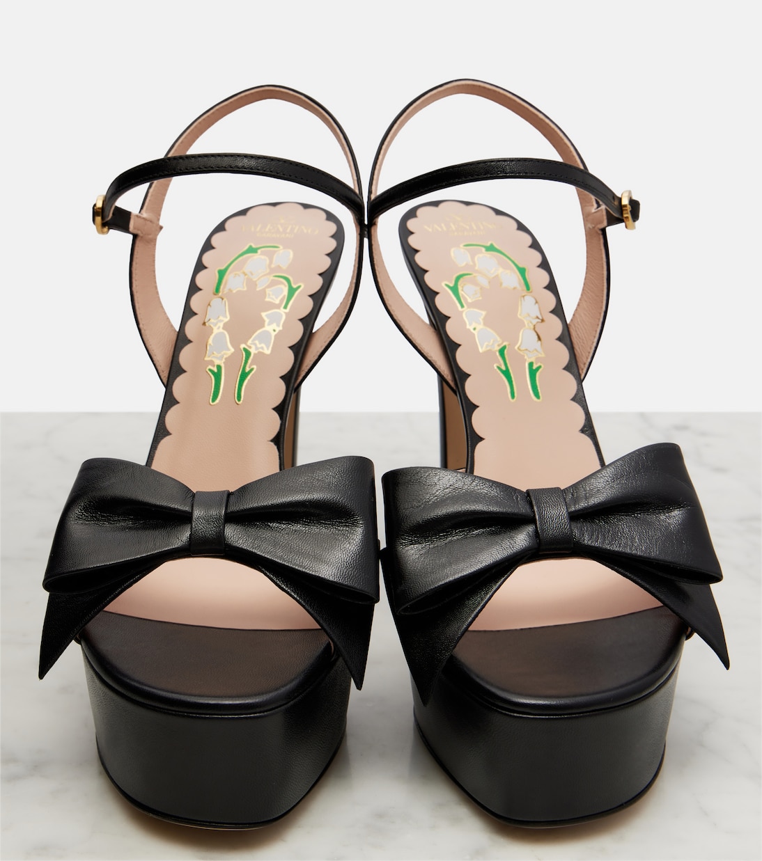 Bowow leather platform sandals | Valentino Garavani