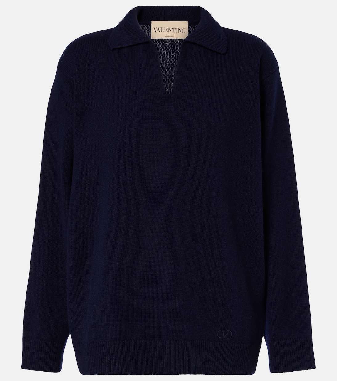 Oversized cashmere polo sweater | Valentino
