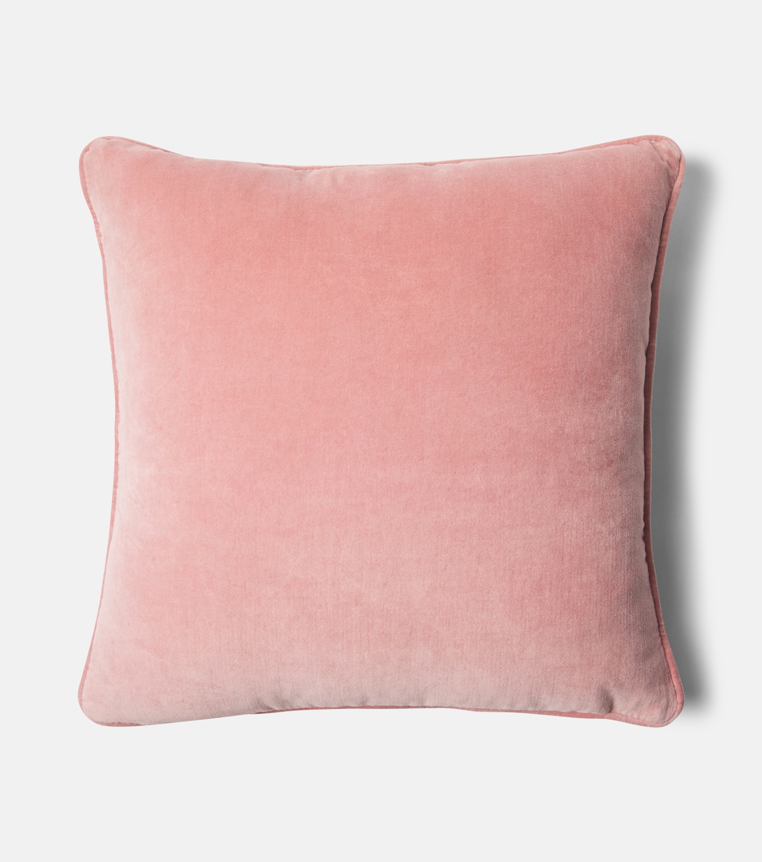 Embroidered cotton velvet cushion | Les-Ottomans