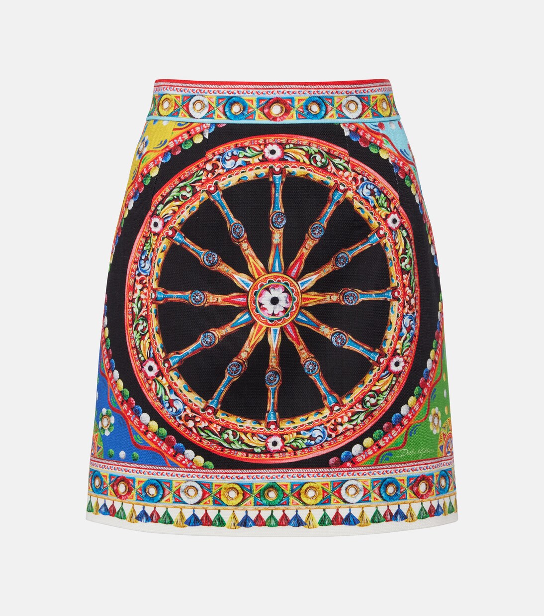 Printed cotton miniskirt | Dolce&Gabbana